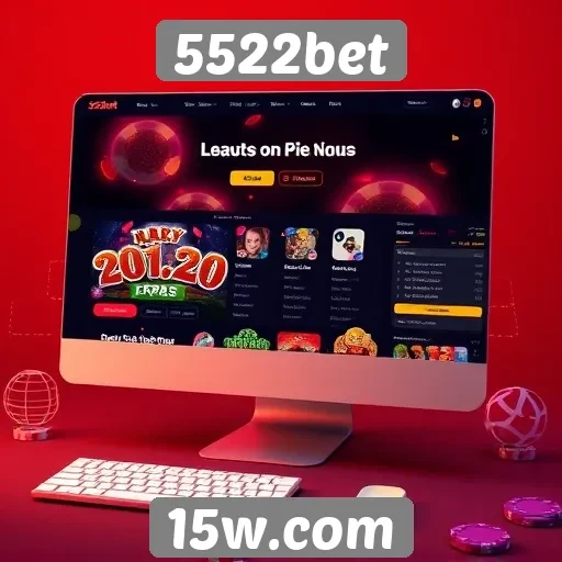 Interface e usabilidade do site 5522bet