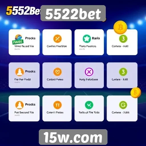 Principais recursos disponíveis no 5522bet