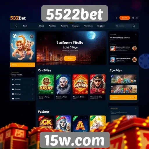 Analise da interface do usuário do site 5522bet